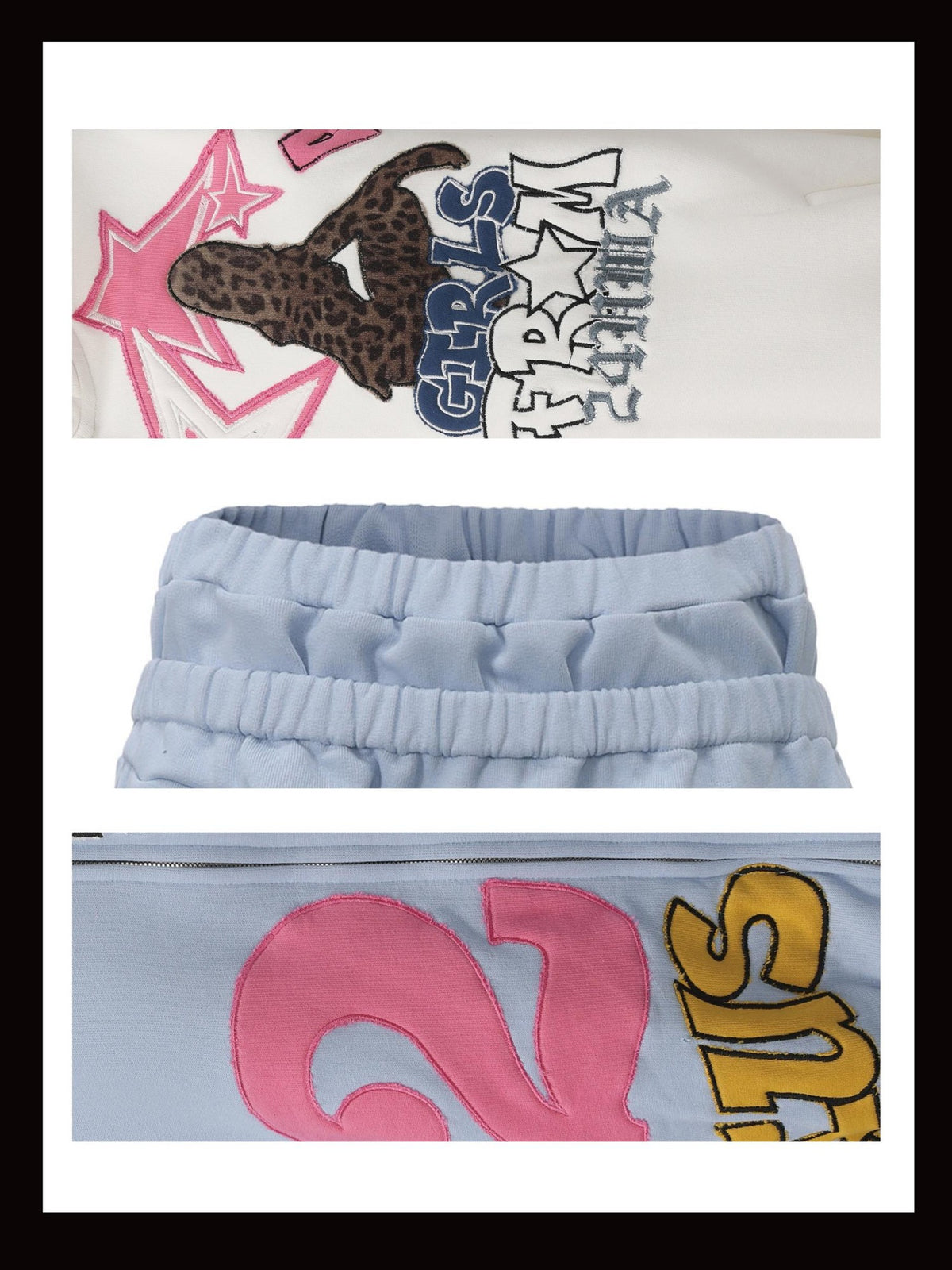 24ans Applique Embroidered Two Piece Women&