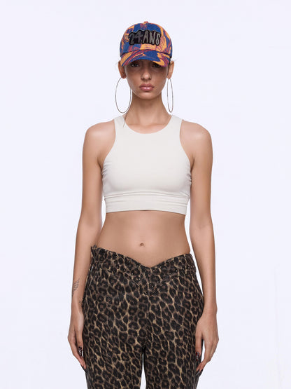 24ans Applique Pixel Print Adjustable Baseball Cap