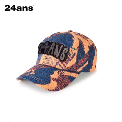 24ans_Applique_Pixel_Print_Adjustable_Baseball_Cap_MISSTT