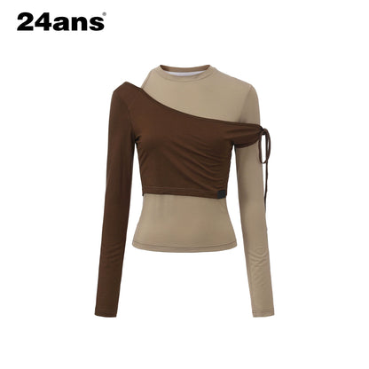 24ans_Asymmetric_Shoulder_Deconstructed_Long_Sleeve_Top_MISSTT