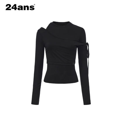 24ans_Asymmetric_Shoulder_Deconstructed_Long_Sleeve_Top_MISSTT