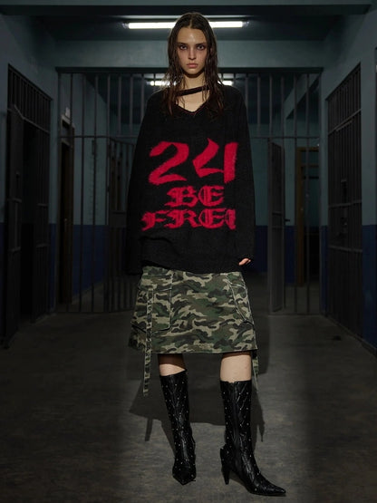 24ans Back Crystal Zip Up Hoodie T-shirt