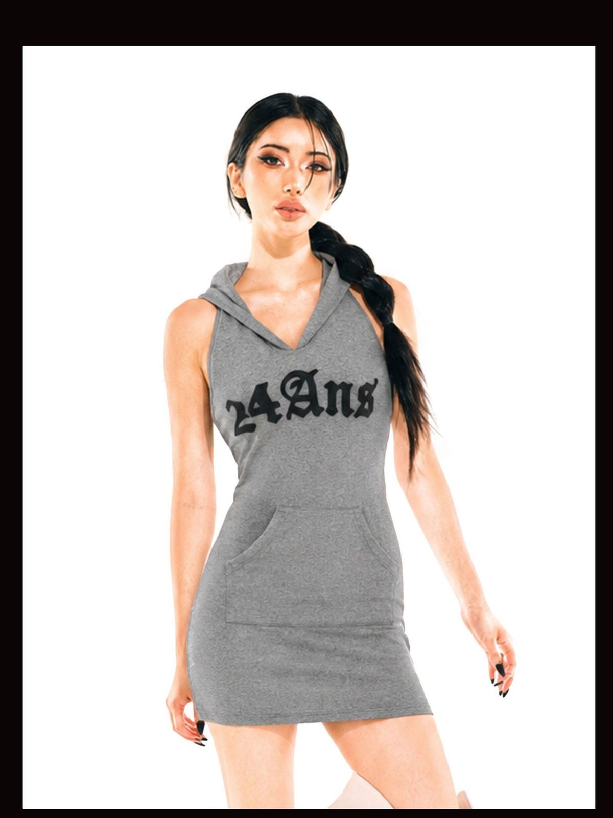 24ans Back Cutout Sleeveless Sweatshirt Women&