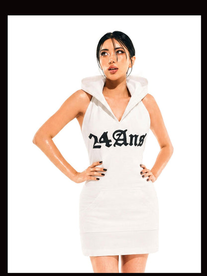 24ans Back Cutout Sleeveless Sweatshirt Women&