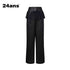24ans_Black_Ball_Pants_with_Side_Zipper_Waist_Lace_Trim_Wide_Leg_Sheer_MISSTT