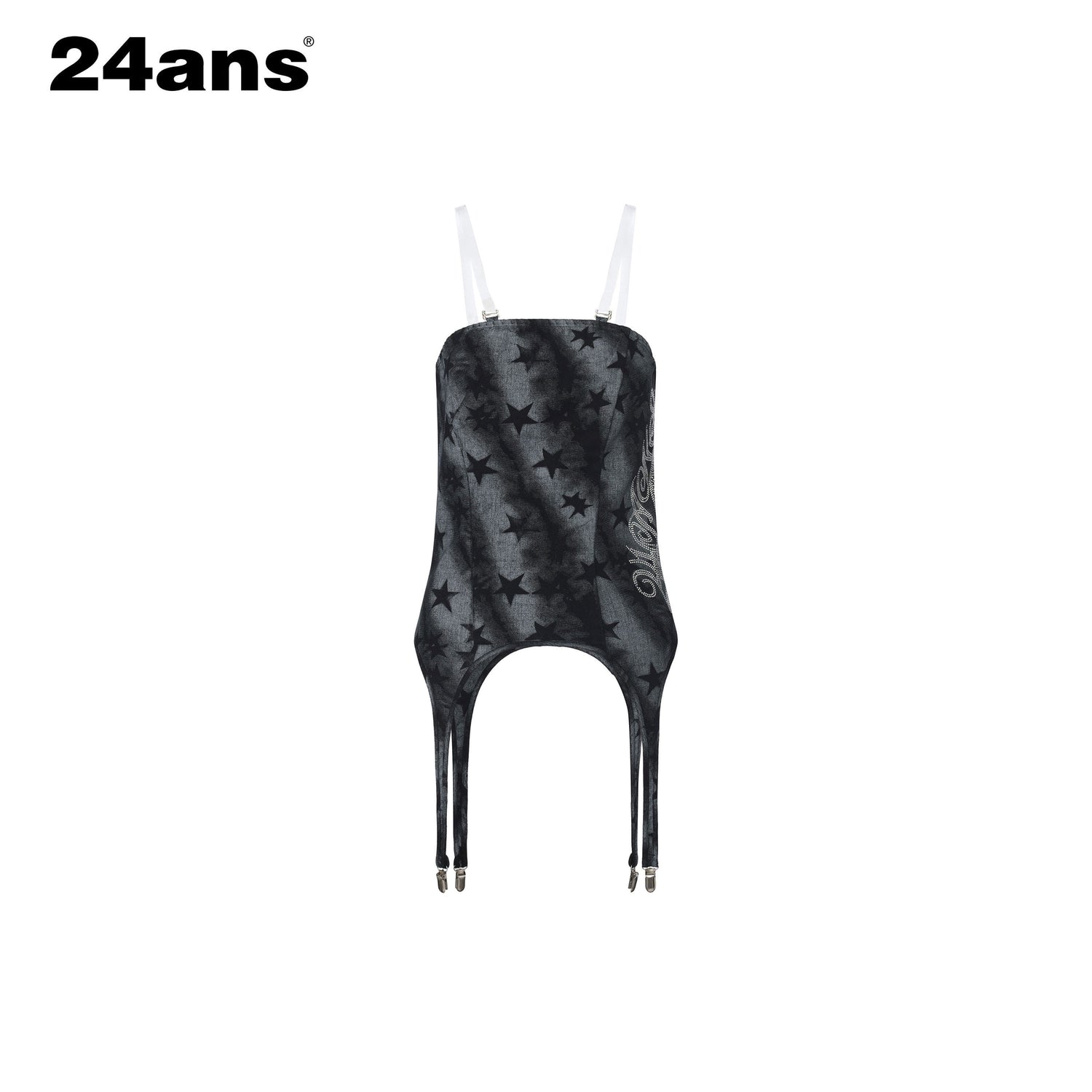 24ans_Black_Leopard_Punk_Grunge_Ombre_Print_Beaded_Anti_Slip_Women&