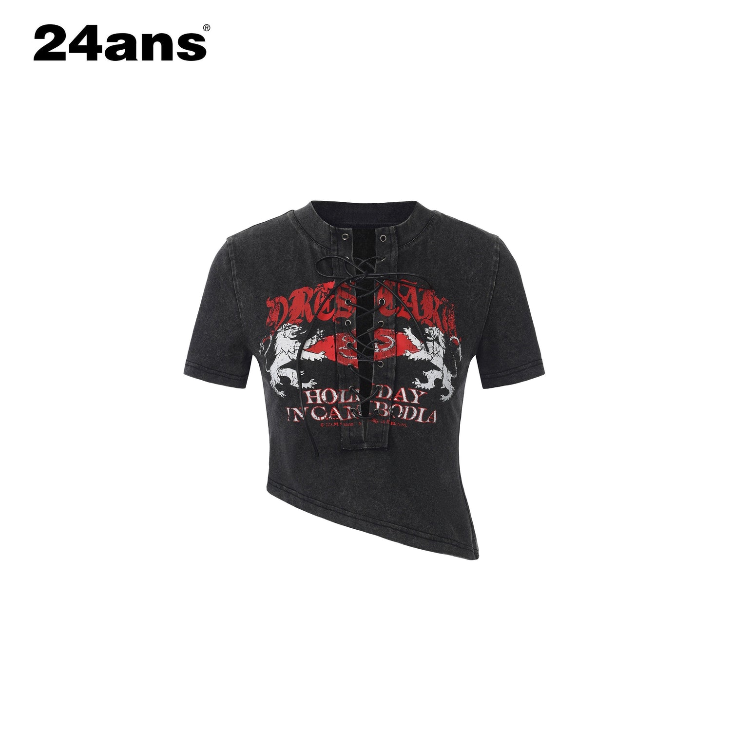 24ans_Black_Punk_Grunge_Asymmetric_Layered_Letter_Print_Women&