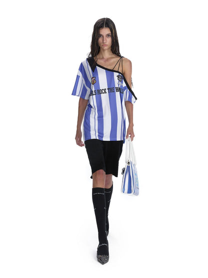 24ans Blokecore Off Shoulder Jersey Top