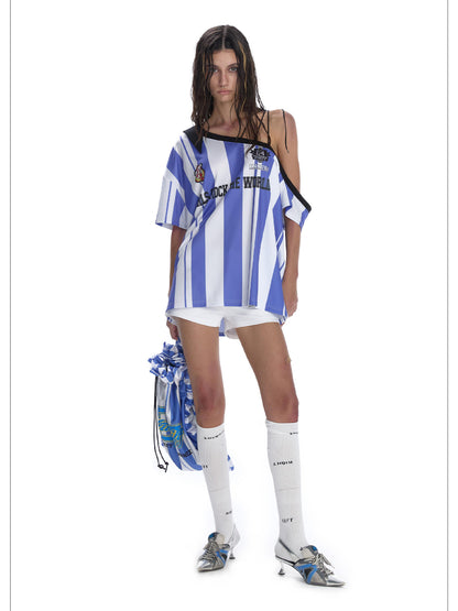 24ans Blokecore Off Shoulder Jersey Top