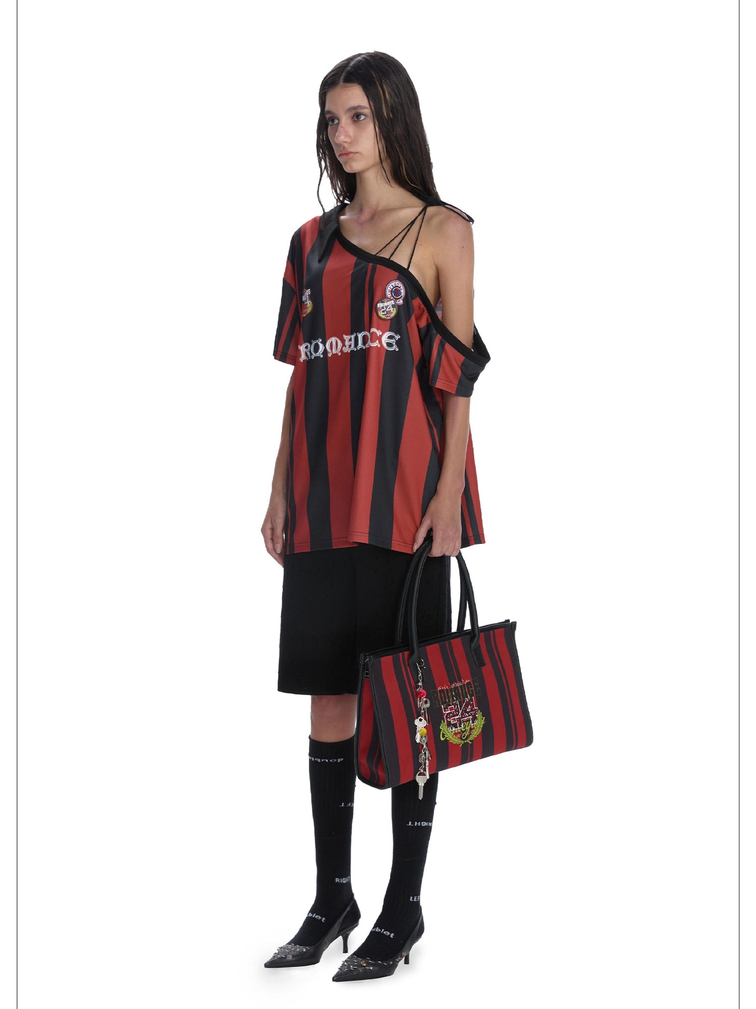 24ans Blokecore Off Shoulder Jersey Top