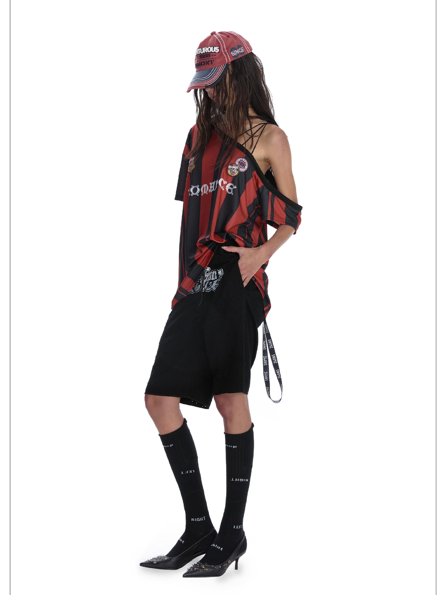 24ans Blokecore Off Shoulder Jersey Top