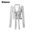 24ans Bow Tie Neck T-Shirt With Long Sleeves MISSTT