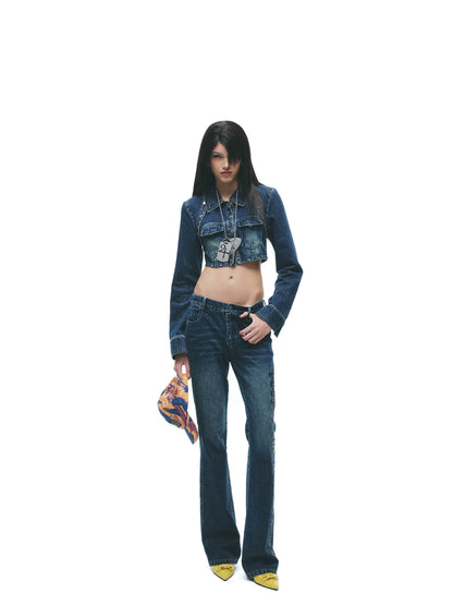 24ans Breathable Cotton Linen Notched Collar Low Waist Women Top &amp; Pants Sets-2