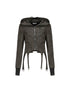 Brown Cotton Blend Hoodie Set 2024 Spring