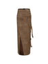 Brown Cotton Blend Hoodie Set 2024 Spring
