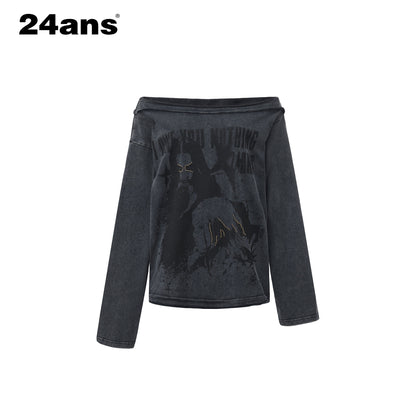 24ans_Brown_Salt_Wash_Screen_Print_Punk_Grunge_Women&