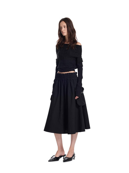 24ans Cable Knit Crown Embroidery Reversible Women&