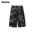 24ans_Camo_Patchwork_Studded_Frayed_Hem_Women&