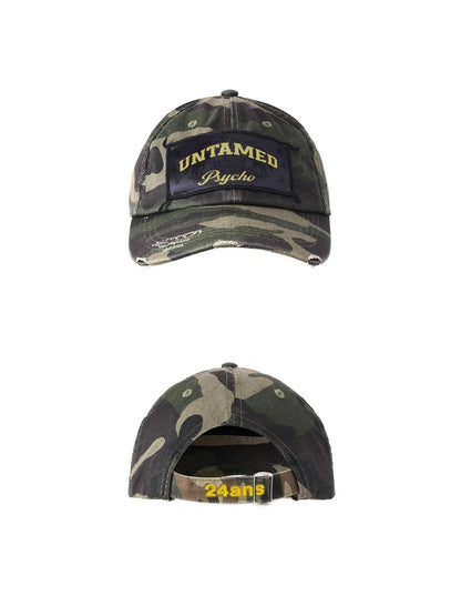 Camouflage Cap With Adjustable Strap