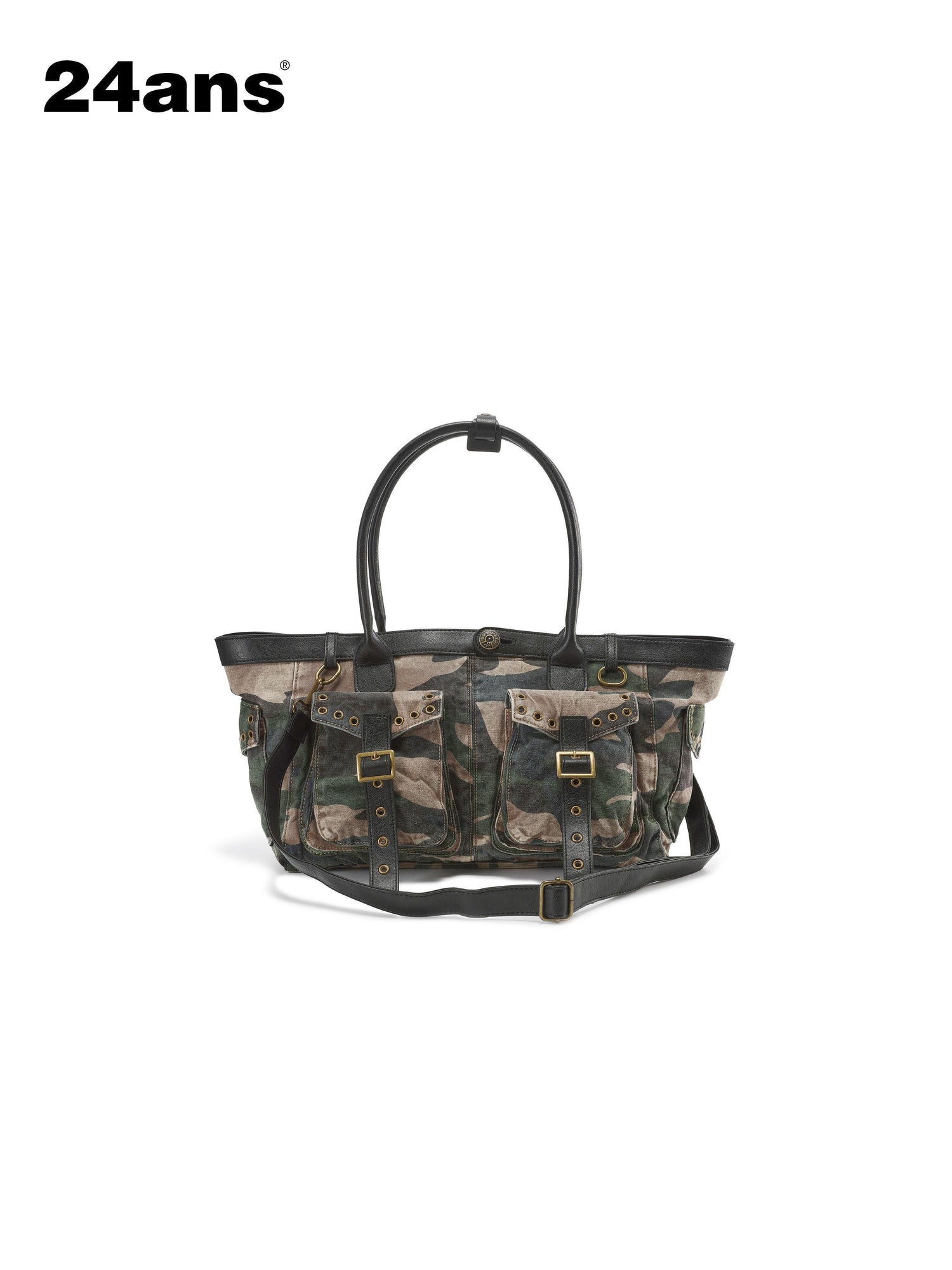 24ans_Camouflage_Square_Thick_Print_Women&