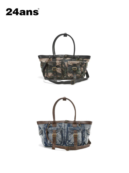 24ans Camouflage Square Thick Print Women&