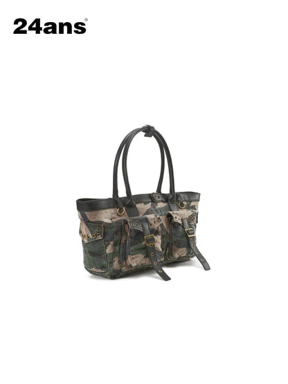 24ans Camouflage Square Thick Print Women&