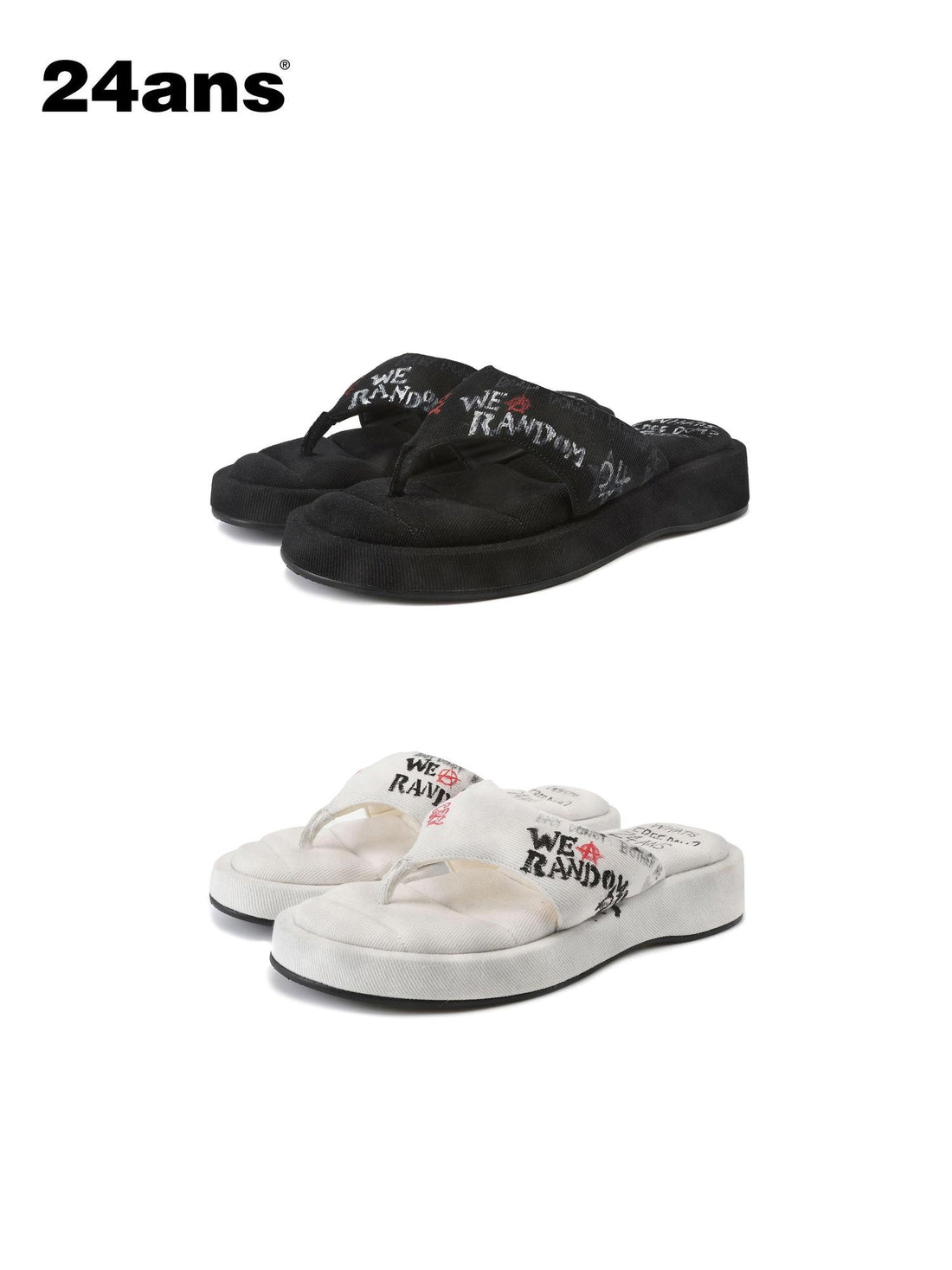 24ans Comfortable Low Profile Denim Upper Casual Low Cut Youth Solid Flat Sandals