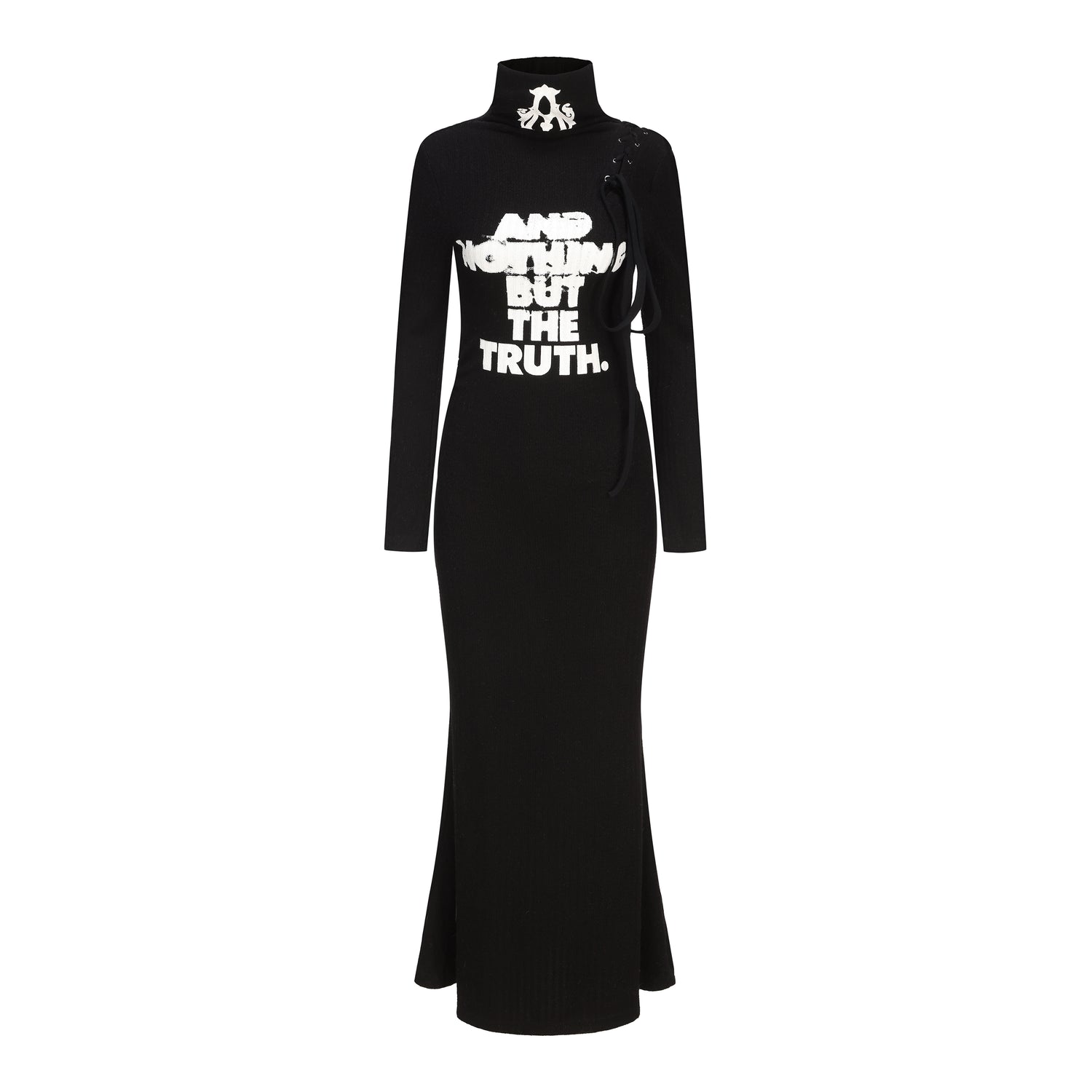 24ans Convertible High Neck Floral Knit Dress MISSTT