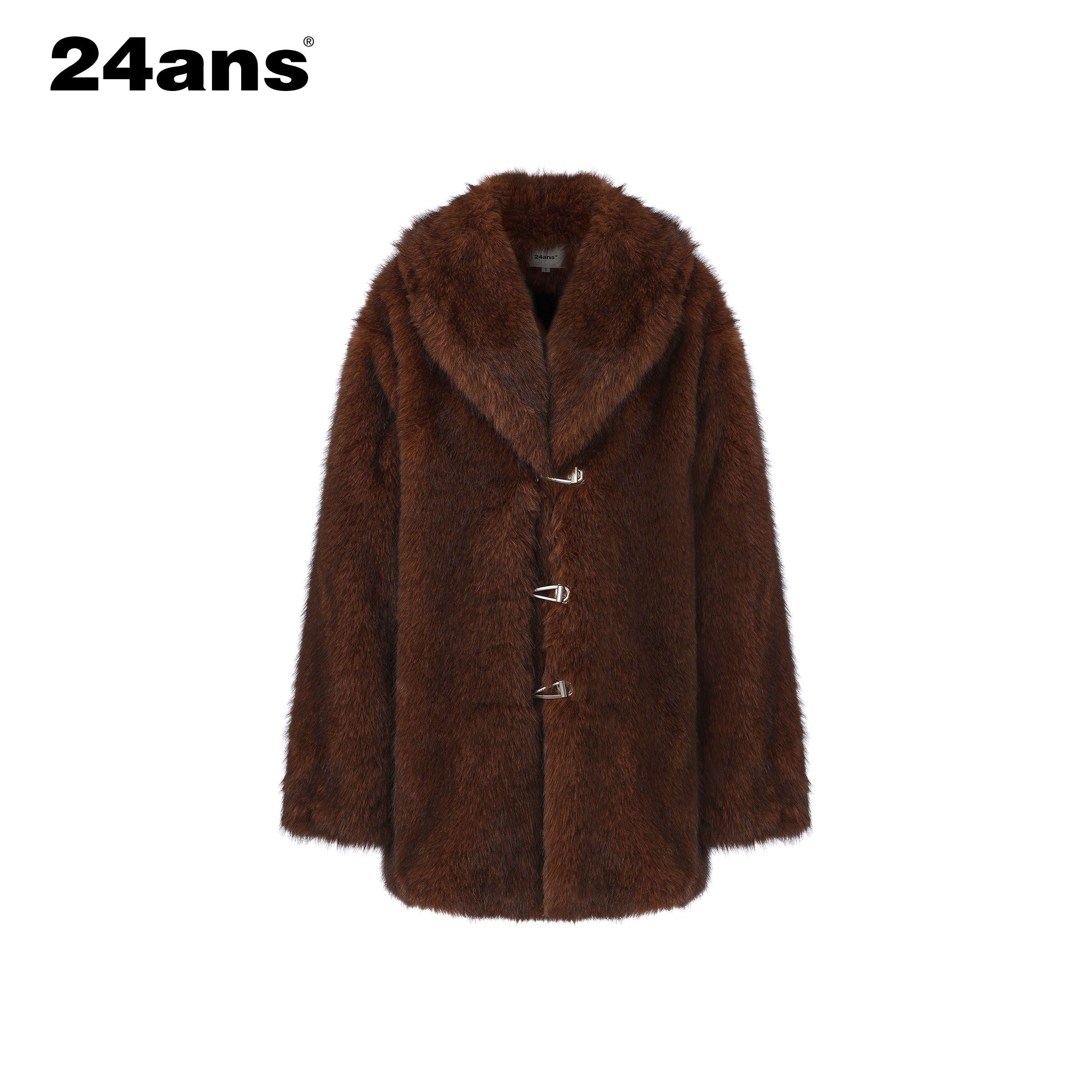 24ans_Cozy_Faux_Fur_Trim_Oversized_Punk_Mid_Length_Long_Sleeve_Women_Dark_Gray_Jacket_MISSTT