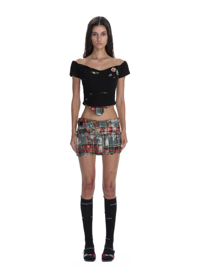 24ans DIY Distressed Check Punk Set