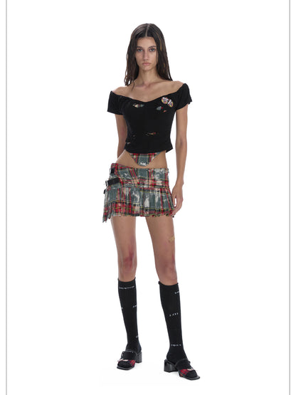 24ans DIY Distressed Check Punk Set
