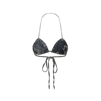 24ans_Denim_Bandeau_Top_Adjustable_Cotton_Vacation_Wear_MISSTT
