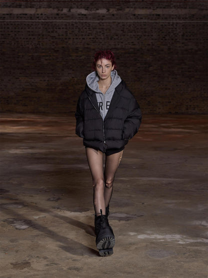 24ans Detachable 90 Down Wdd 194 G False Two Piece Hooded Jacket