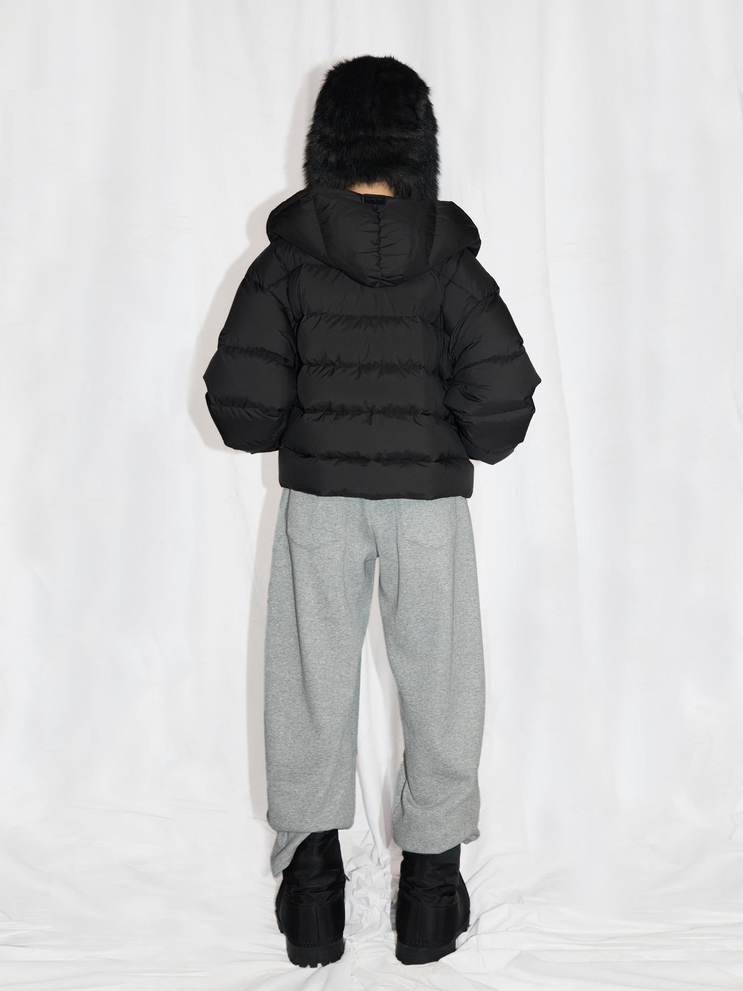24ans Detachable 90 Down Wdd 194 G False Two Piece Hooded Jacket