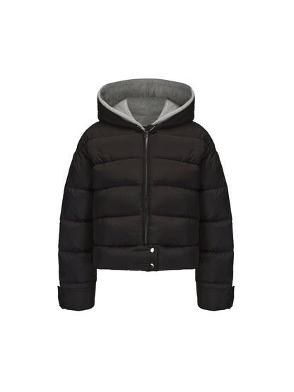 24ans Detachable 90 Down Wdd 194 G False Two Piece Hooded Jacket MISSTT