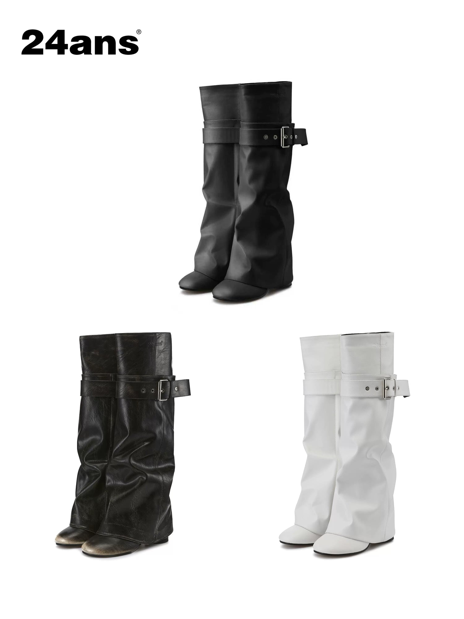 24ans Detachable Leg Boots Stacked To Straight Style-1