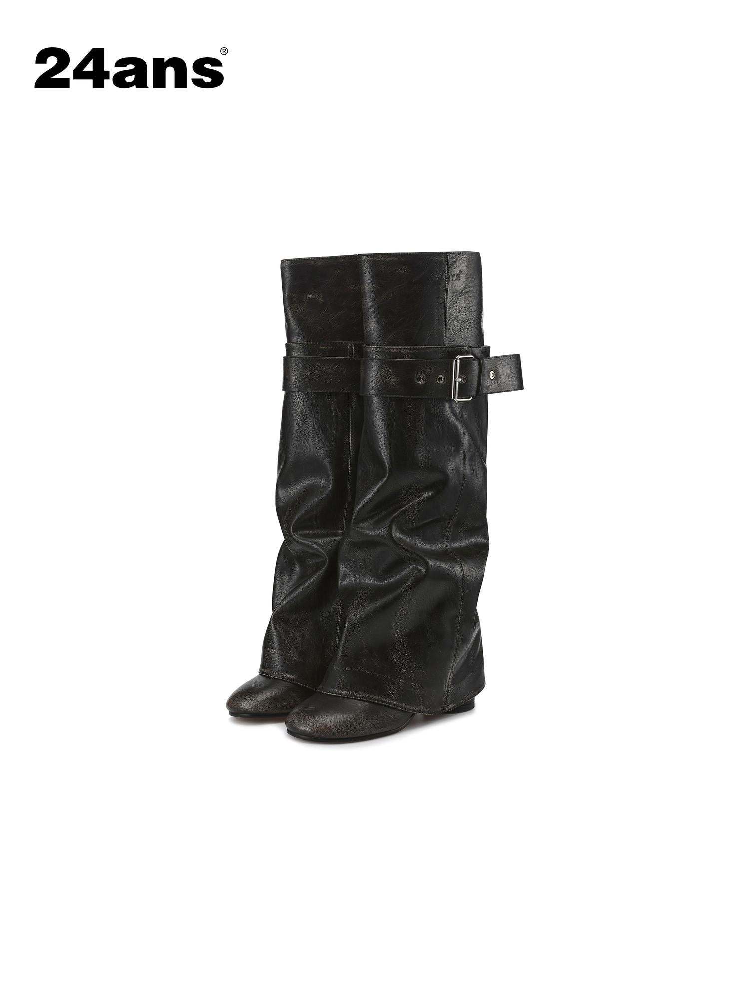 24ans Detachable Leg Boots Stacked To Straight Style