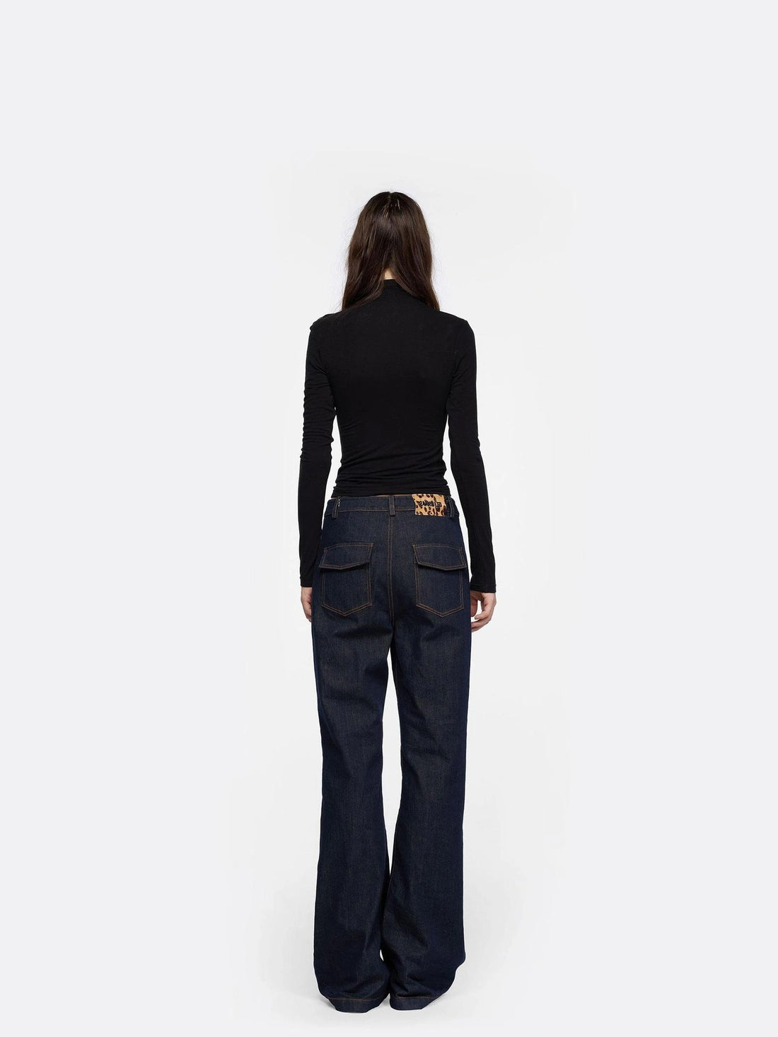 24ans Detachable Placket Flared Jeans Jeans