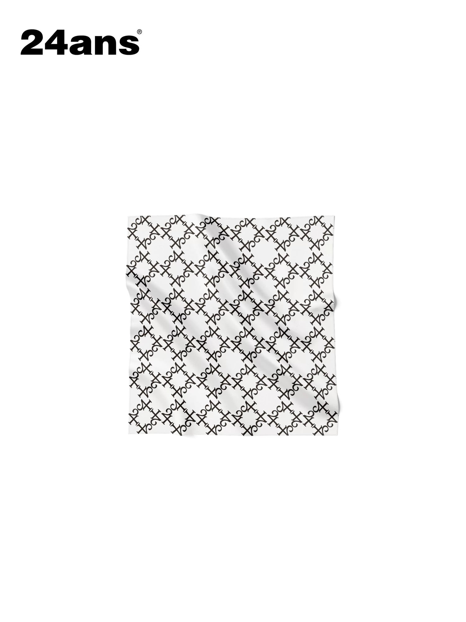 24ans Diamond Grid Print Colorfast Dyeing Women&