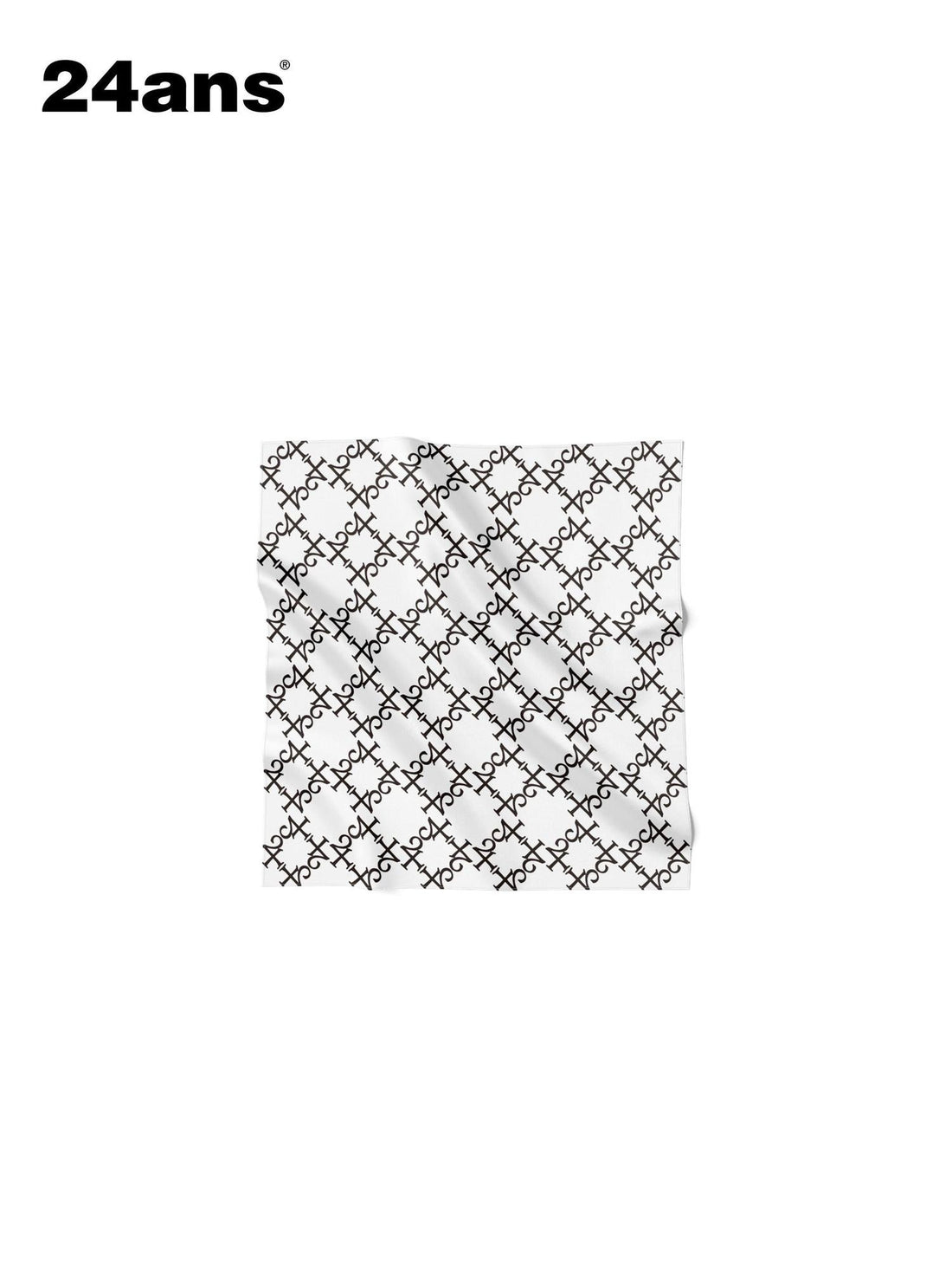 24ans Diamond Grid Print Colorfast Dyeing Women&