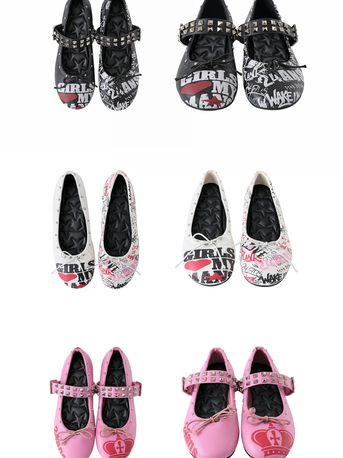 24ans Digital Print Metal Studded Removable Strap Women&