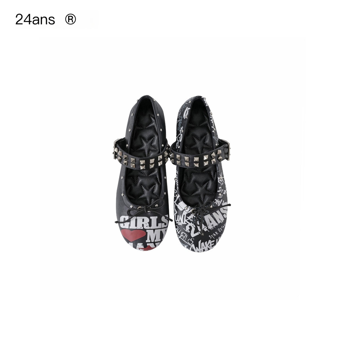 24ans_Digital_Print_Metal_Studs_Detachable_Strap_Women&