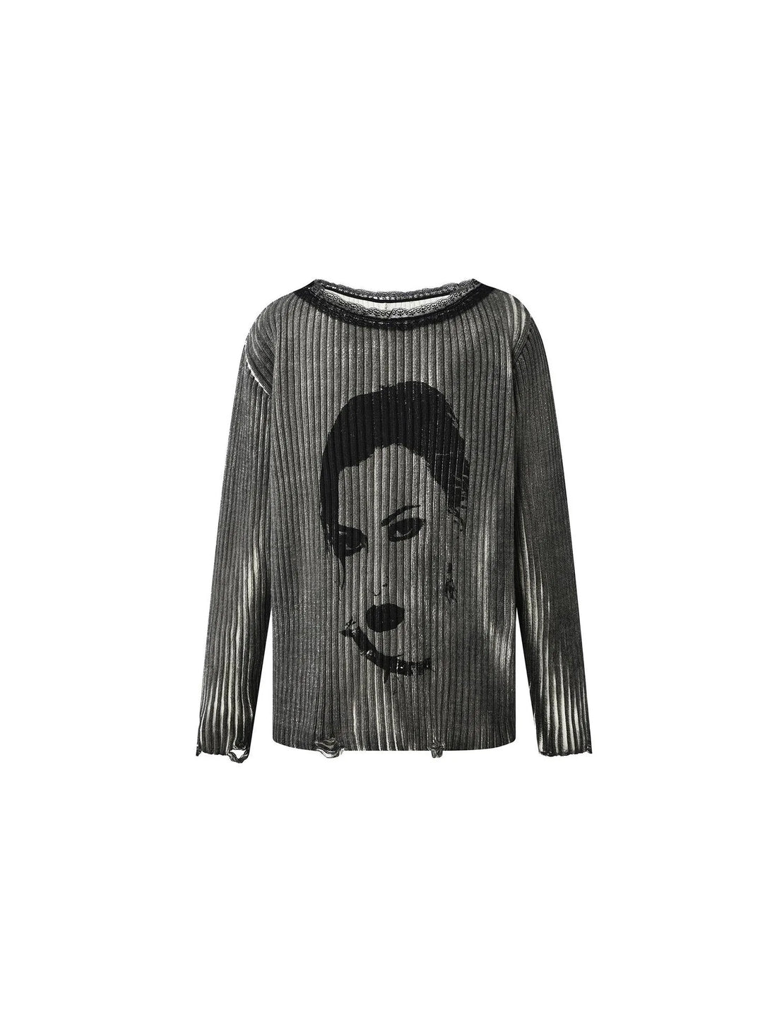 Dirty Grunge Lace Cutout Sweater