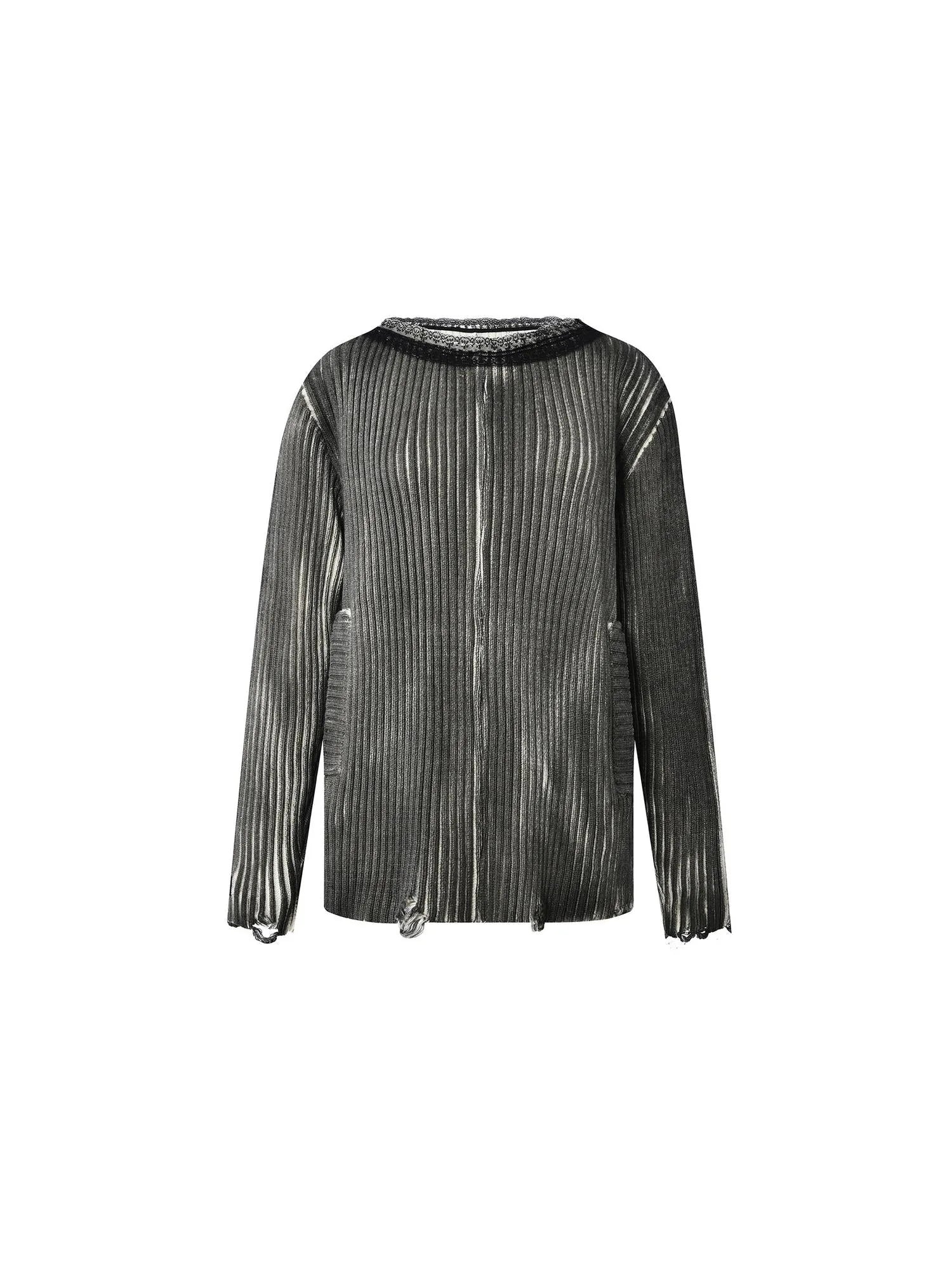 Dirty Grunge Lace Cutout Sweater