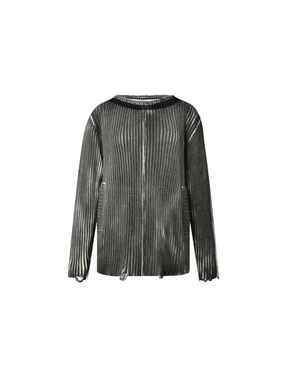 Dirty Grunge Lace Cutout Sweater