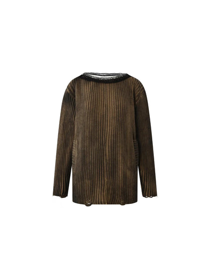 Dirty Grunge Lace Cutout Sweater