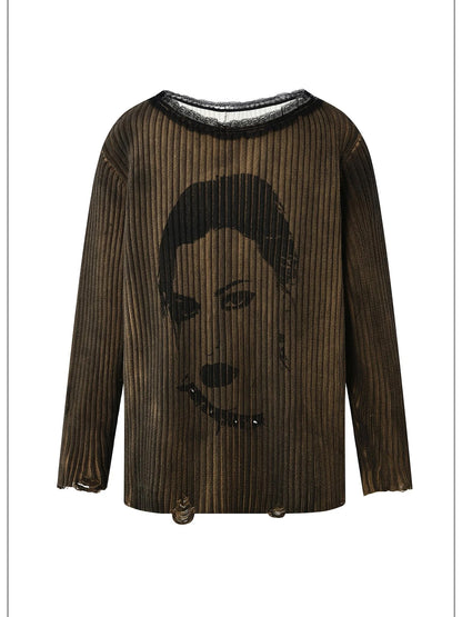 Dirty Grunge Lace Cutout Sweater