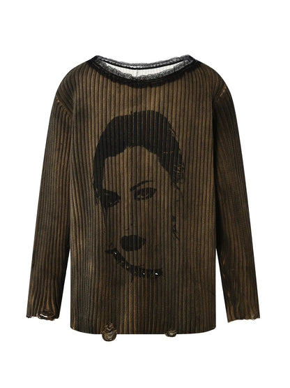 Dirty Grunge Lace Cutout Sweater