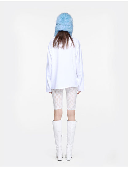 24ans Distressed White Detachable Boots