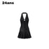 24ans_Double_Eyelet_Drawstring_Pleated_Halter_Women&